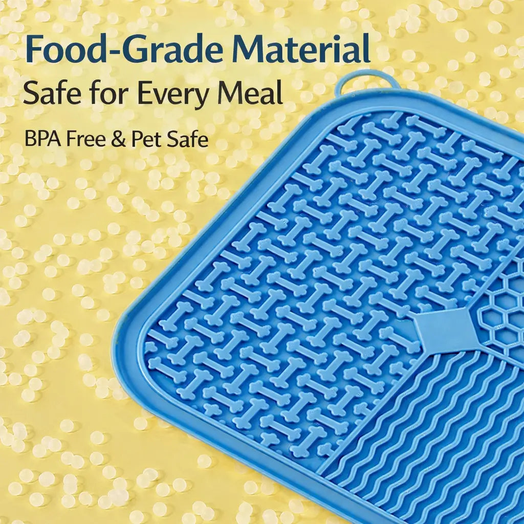 Lick Mat for Dogs: Premium Suction Cup Pad for Anxiety Relief and Slow Feeding