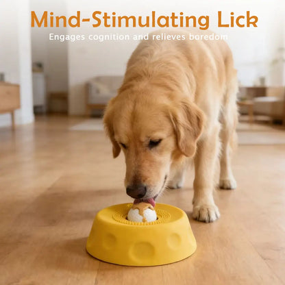 Pawpace Liquid Slow Feeder Bowl for Dogs - Interactive Lick Bowl with 8 Suction Cups for Oral Hygiene & Fun Treats