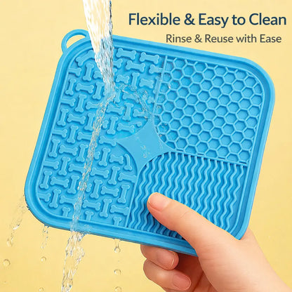 Lick Mat for Dogs: Premium Suction Cup Pad for Anxiety Relief and Slow Feeding