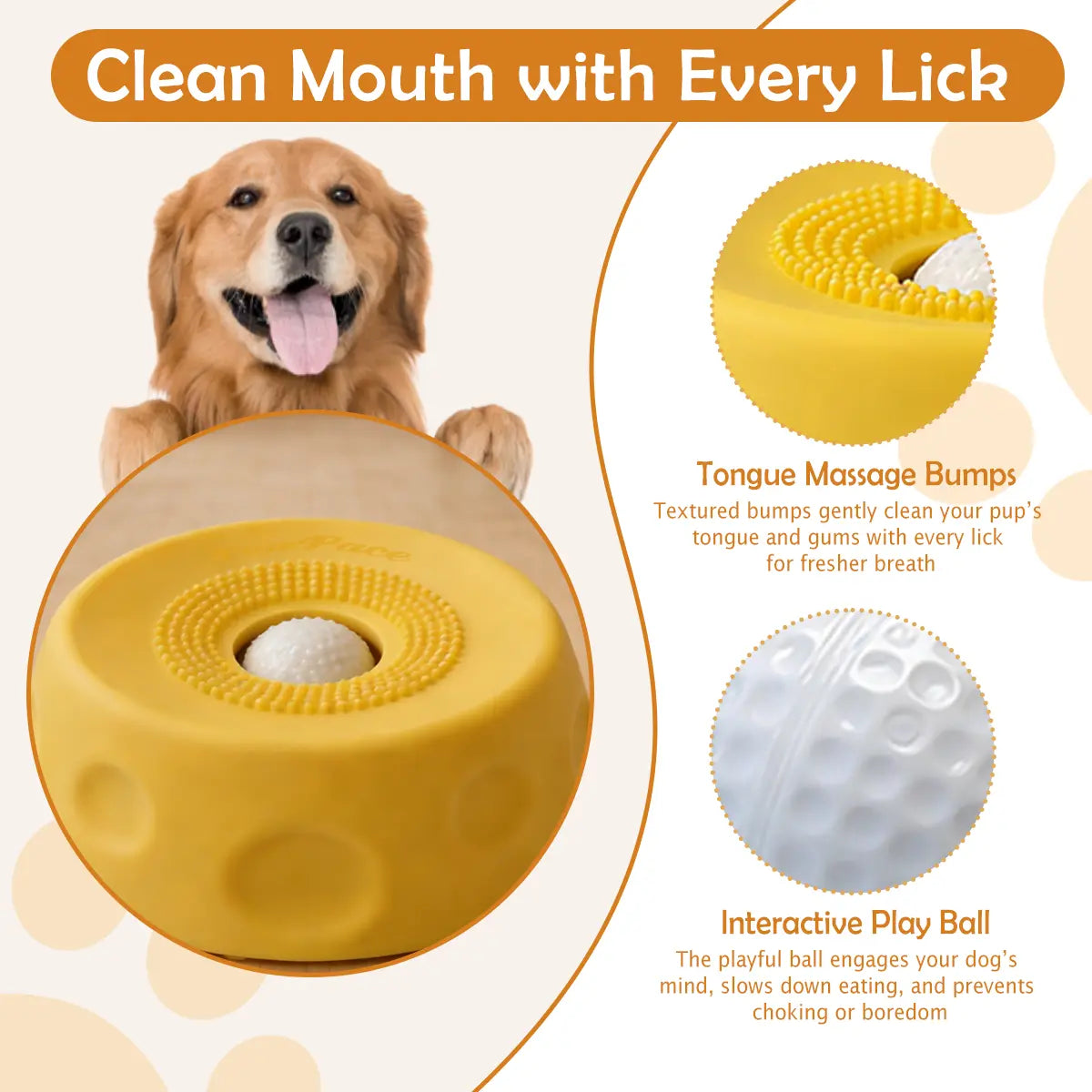 Pawpace Liquid Slow Feeder Bowl for Dogs - Interactive Lick Bowl with 8 Suction Cups for Oral Hygiene & Fun Treats