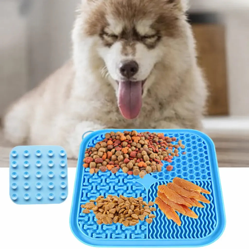 Lick Mat for Dogs: Premium Suction Cup Pad for Anxiety Relief and Slow Feeding